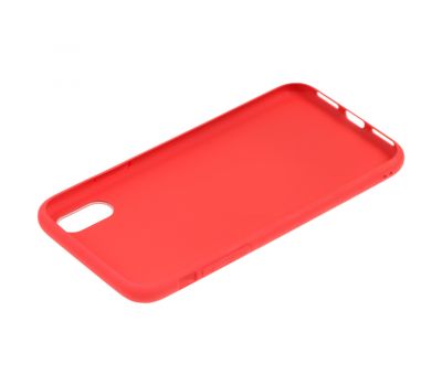 Чохол New glass для iPhone X / Xs червоний 1380154