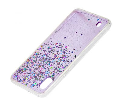 Чохол для Samsung Galaxy A10 (A105) glitter star цукерки фіолетовий 1382918