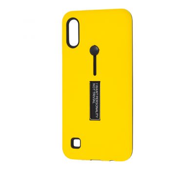 Чохол для Samsung Galaxy A10 (A105) Kickstand жовтий 1382997