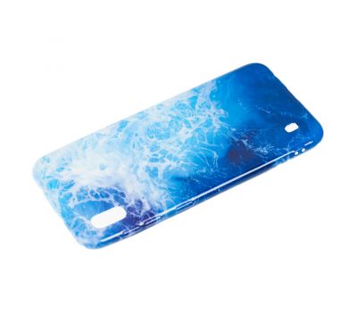 Чохол для Samsung Galaxy A10 (A105) "силікон Mix" мармур синій 1382658