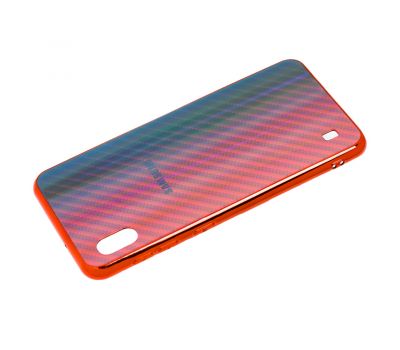 Чохол для Samsung Galaxy A10 (A105) Carbon Gradient Hologram червоний 1382736