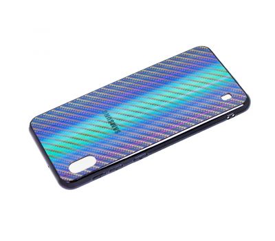 Чохол для Samsung Galaxy A10 (A105) Carbon Gradient Hologram чорний 1382742