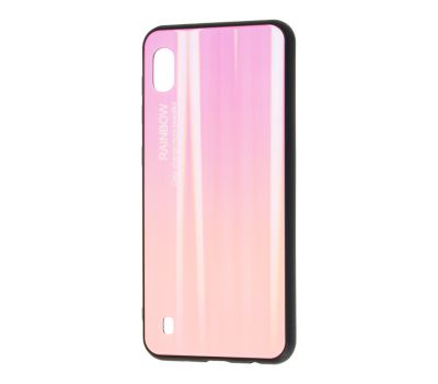 Чохол для Samsung Galaxy A10 (A105) Rainbow glass рожевий 1383242