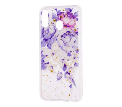 Чохол для Samsung Galaxy M20 (M205) Flowers Confetti "піони"