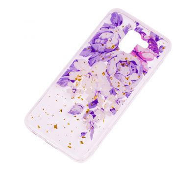 Чохол для Samsung Galaxy J6 2018 (J600) Flowers Confetti "піони" 1388716