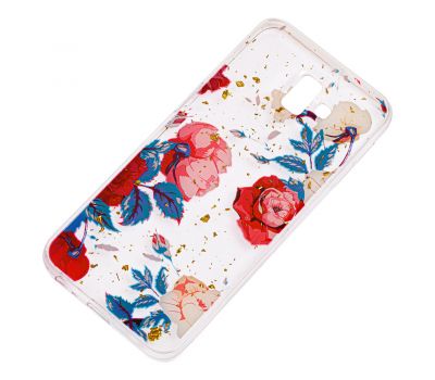 Чохол для Samsung Galaxy J6+ 2018 (J610) Flowers Confetti "троянда" 1388808