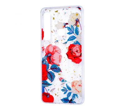 Чохол для Samsung Galaxy A9 2018 (A920) Flowers Confetti "троянда"