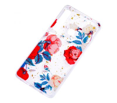 Чохол для Samsung Galaxy A9 2018 (A920) Flowers Confetti "троянда" 1388368