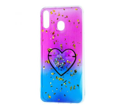 Чохол для Samsung Galaxy M20 (M205) Multi confetti рожевий "Серце"