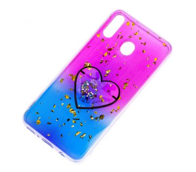 Чохол для Samsung Galaxy M20 (M205) Multi confetti рожевий "Серце" 1389015