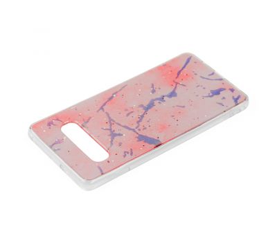 Чохол для Samsung Galaxy S10+ (G975) силікон marble рожевий 1390842