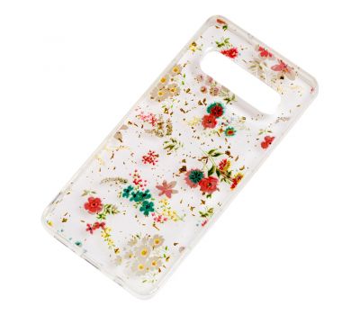 Чохол для Samsung Galaxy S10+ (G975) Flowers Confetti "польові квіти" 1390723