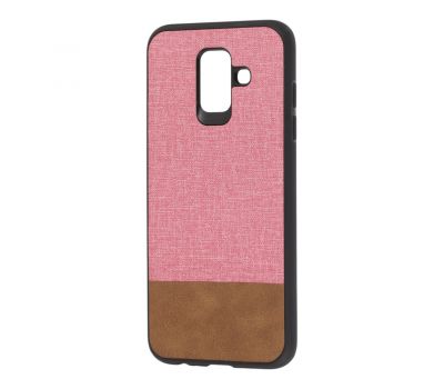 Чохол для Samsung Galaxy A6 2018 (A600) Hard Textile рожево-коричневий