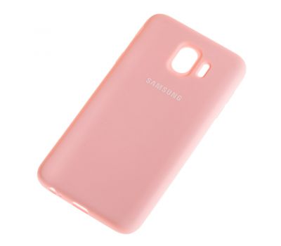 Чохол для Samsung Galaxy J4 2018 (J400) Silicone cover рожевий 1392220