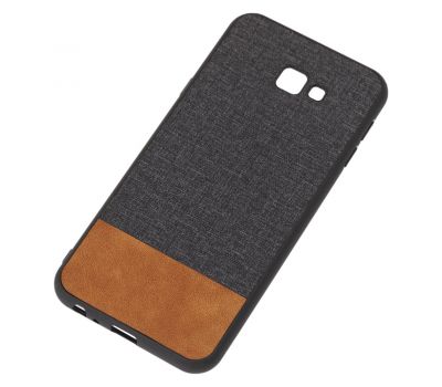 Чохол для Samsung Galaxy J4+ 2018 (J415) Hard Textile чорно коричневий 1392581