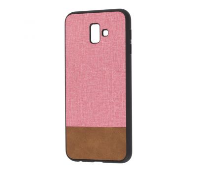 Чохол для Samsung Galaxy J6+ 2018 (J610) Hard Textile рожево-коричневий 1392876