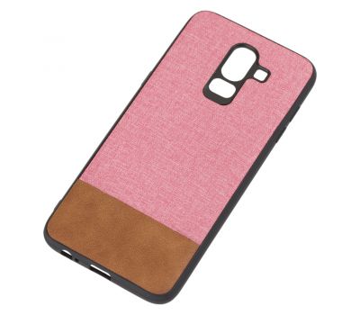 Чохол для Samsung Galaxy J8 (J810) Hard Textile рожево-коричневий 1392964