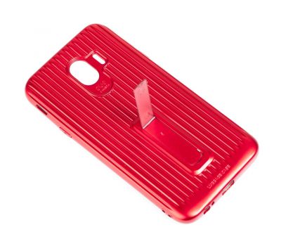 Чохол для Samsung Galaxy J4 2018 (J400) Luggage з підставкою червоний 1392329