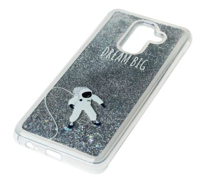 Чохол для Samsung Galaxy J8 (J810) Блиск вода сріблястий "космонавт" 1393012