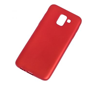 Чохол для Samsung  J6 2018 (J600) Soft матовий червоний 1393686