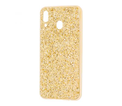 Чохол для Samsung Galaxy M20 (M205) Shining sparkles з блискітками золотистий 1393567