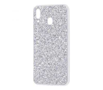 Чохол для Samsung Galaxy M20 (M205) Shining sparkles з блискітками сріблястий 1393579