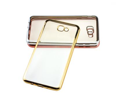 Чохол для Samsung J7 Prime 2016 (G610) з глянсовою окантовкою золотий