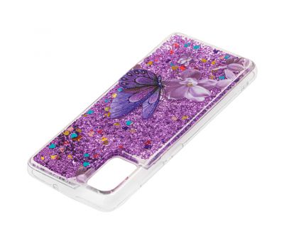 Чохол для Samsung Galaxy A51 (A515) Блискучі вода new метелик фіолетовий 1395136