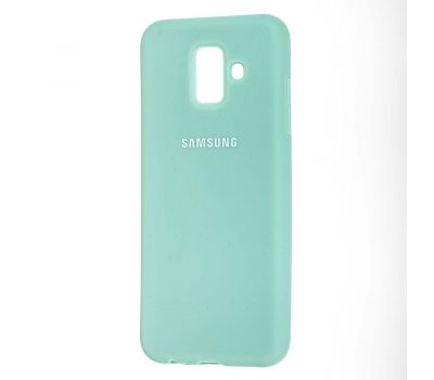 Чохол для Samsung Galaxy A6 2018 (A600) Silicone cover бірюзовий