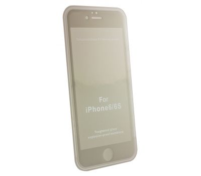 Захисне скло Full Matt iPhone 6 білий (OEM)