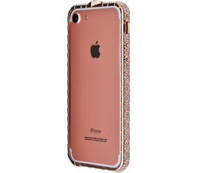 Бампер для iPhone 5 каміння Swarovski рожевий