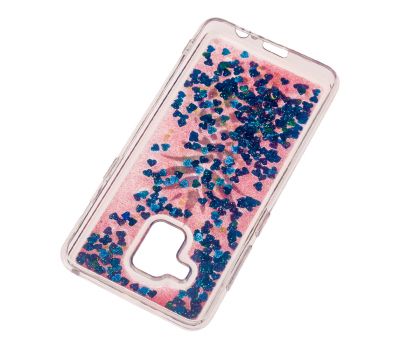 Чохол для Samsung Galaxy A8 2018 (A530) вода рожево-синій "ананас" 142023