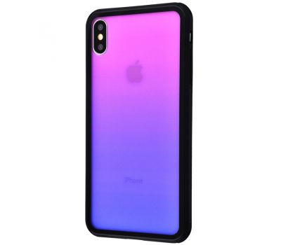 Чохол для iPhone Xs Max Gradient Glass прозорий фіолетовий 1432804