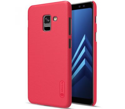 Чохол для Samsung Galaxy A8+ 2018 (A730) Nillkin із захисною плівкою червоний