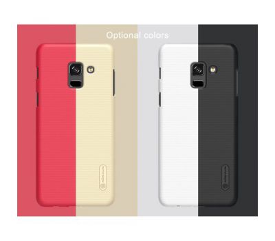 Чохол для Samsung Galaxy A8+ 2018 (A730) Nillkin із захисною плівкою червоний 1445406