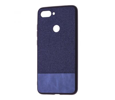 Чохол для Xiaomi Mi 8 Lite Hard Textile темно-синій/синій
