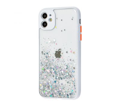 Чохол для iPhone 11 Glitter Bling білий