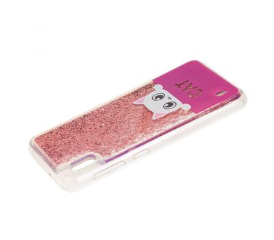 Чохол для Samsung Galaxy A10 (A105) Блиск вода "кіт рожевий" 1473952