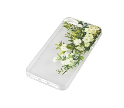 Чохол для iPhone 5 білі квіти 1475395