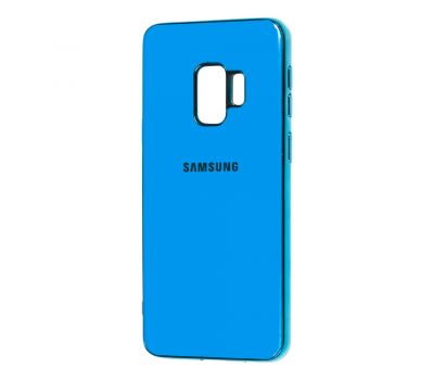 Чохол Samsung Galaxy S9 (G960) Silicone case (TPU) блакитний