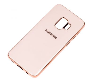 Чохол Samsung Galaxy S9 (G960) Silicone case (TPU) рожево-золотистий 1487367