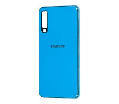 Чохол для Samsung Galaxy A7 2018 (A750) Silicone case (TPU) блакитний