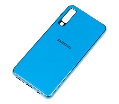 Чохол для Samsung Galaxy A7 2018 (A750) Silicone case (TPU) блакитний 1487040