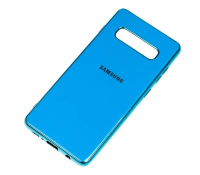 Чохол для Samsung Galaxy S10 (G973) Silicone case (TPU) блакитний 1487296
