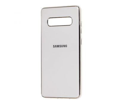Чохол Samsung Galaxy S10+ (G975) Silicone case (TPU) білий