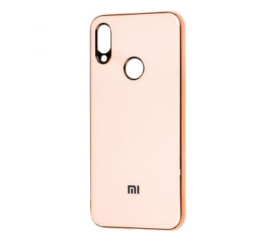 Чохол для Xiaomi Redmi 7 Silicone case (TPU) рожево-золотистий