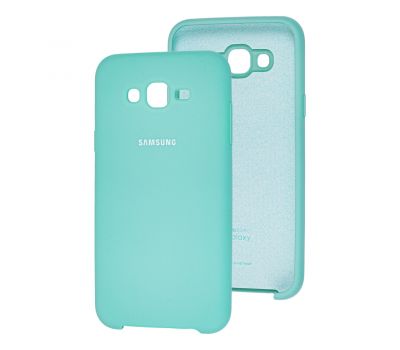 Чохол для Samsung Galaxy J7 (J700) Silky Soft Touch бірюзовий