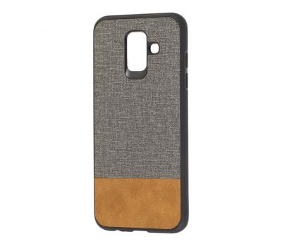 Чохол для Samsung Galaxy J6 2018 (J600) Hard Textile сіро-коричневий 1501614