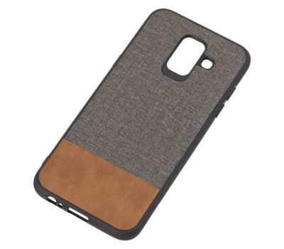 Чохол для Samsung Galaxy J6 2018 (J600) Hard Textile сіро-коричневий 1501615
