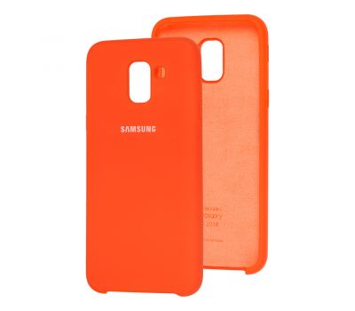 Чохол для Samsung Galaxy J6 2018 (J600) Silky помаранчевий